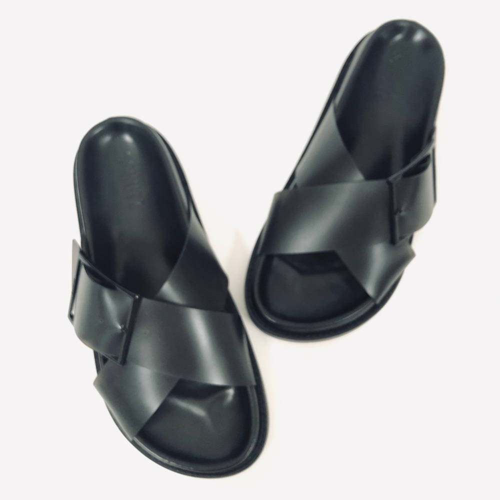 Schutz Trina Criss-Cross Slide Sandals